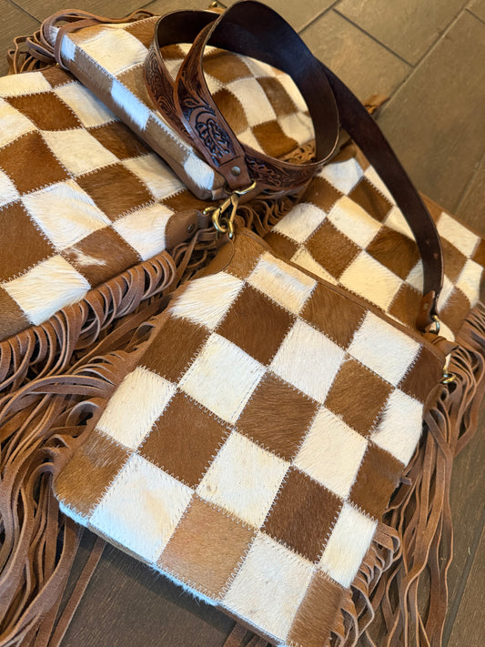 Checker crossbody