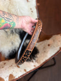 16 “ tooled leather steering wheel cover - read description before purchase