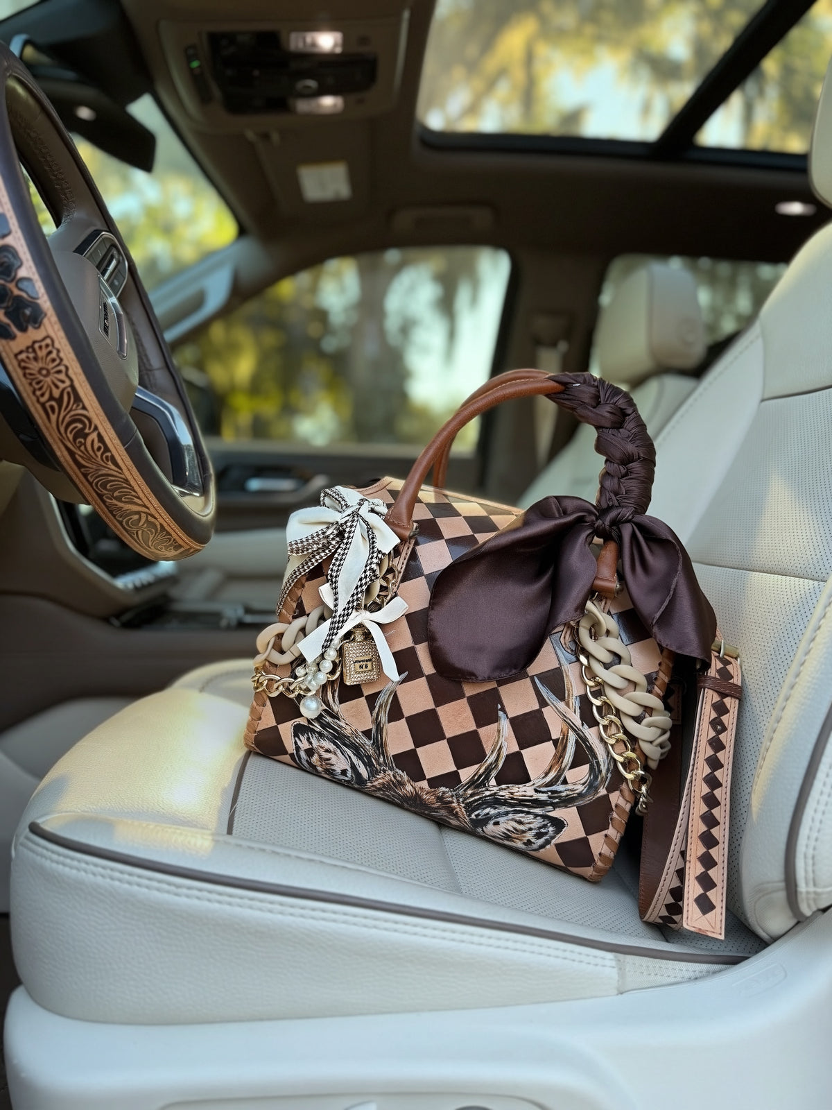 The Buckin’ Boujee- tooled leather speedy (L)