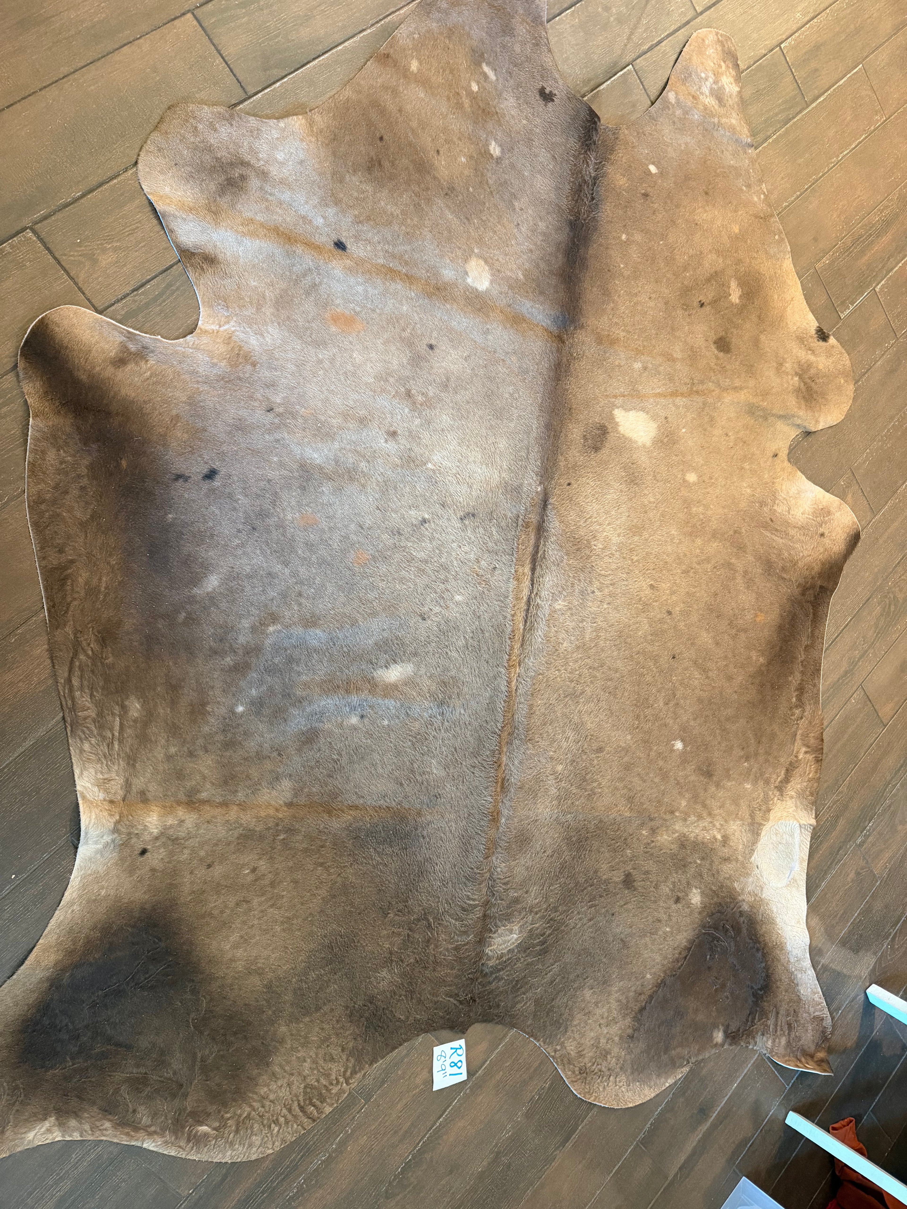Full size cowhide (exotic)- # R81- 8’9”