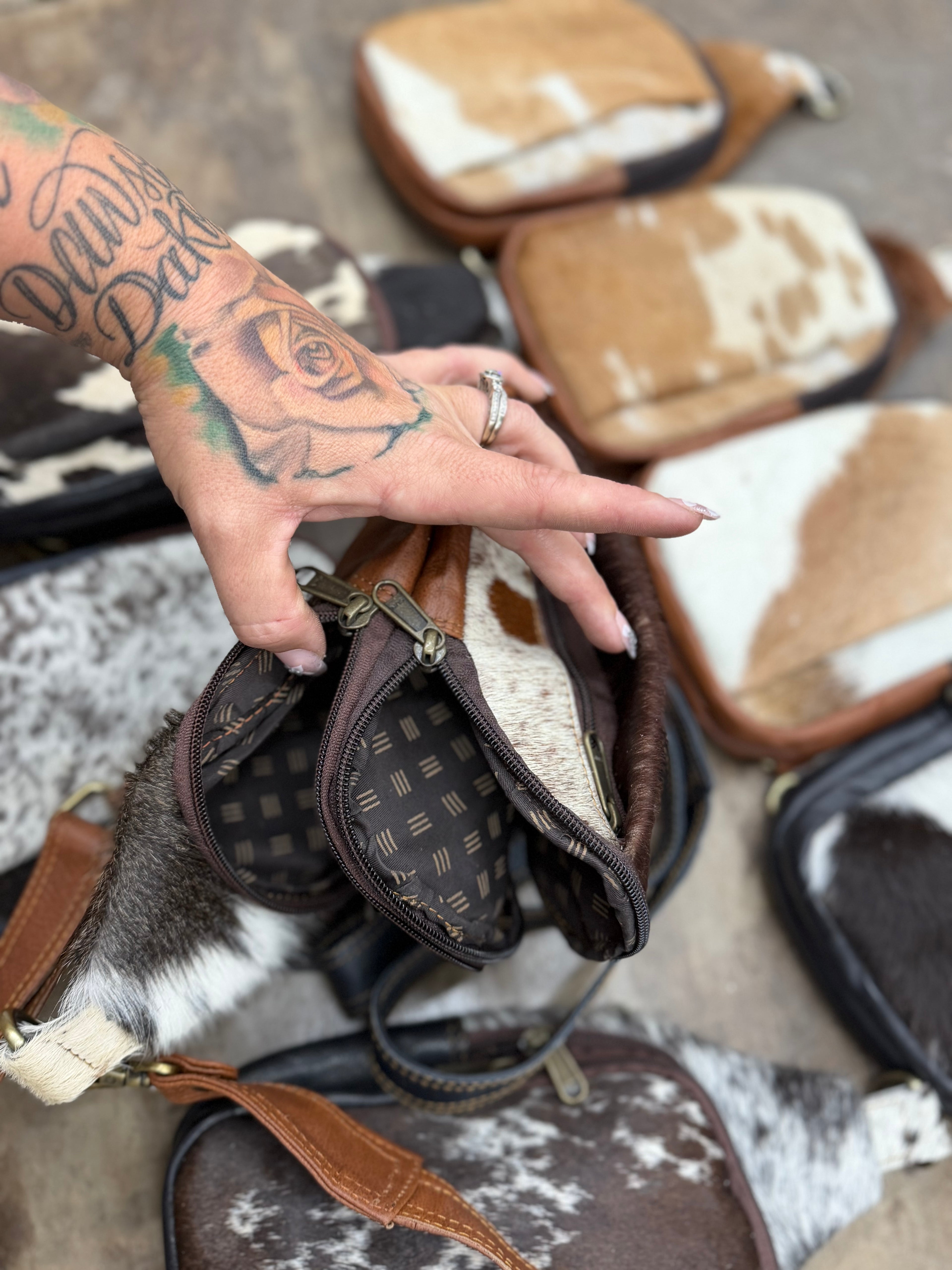 HALF OFF authentic cowhide  CLEARANCE BAGS