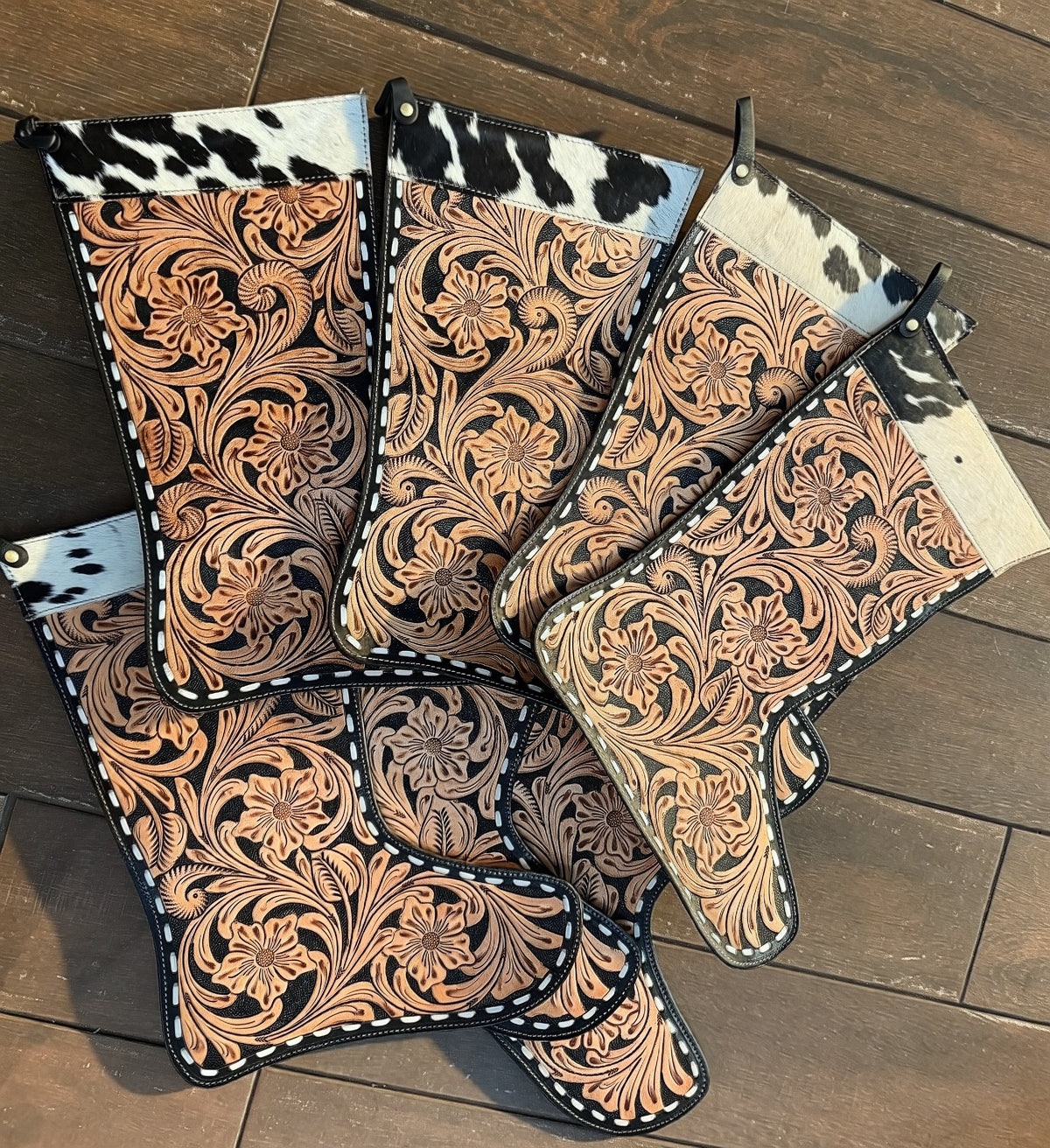 SALE Tooled leather stocking 20” quick sale - NO engraving
