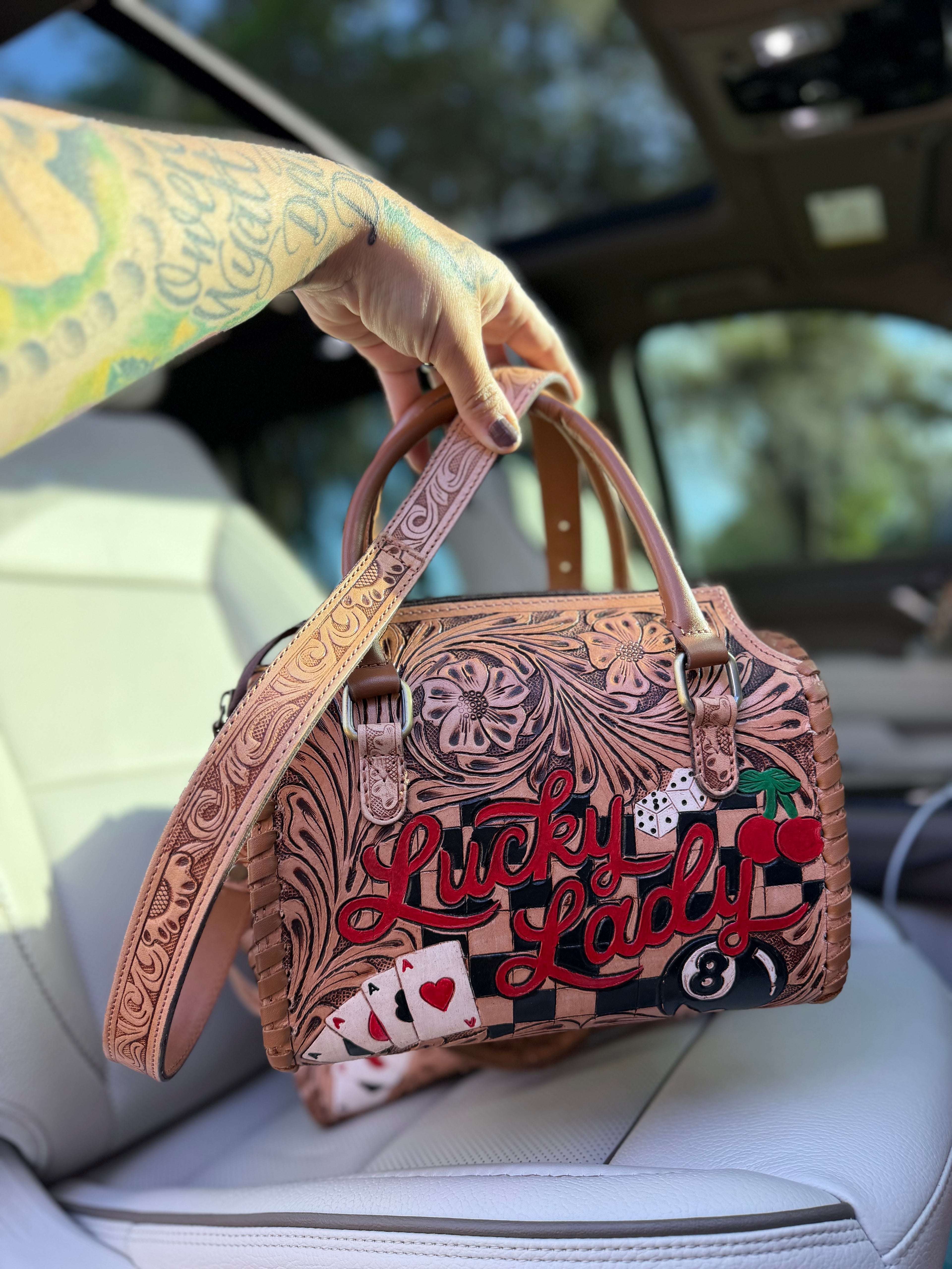 Lucky lady exclusive speedy bag (M) double sided