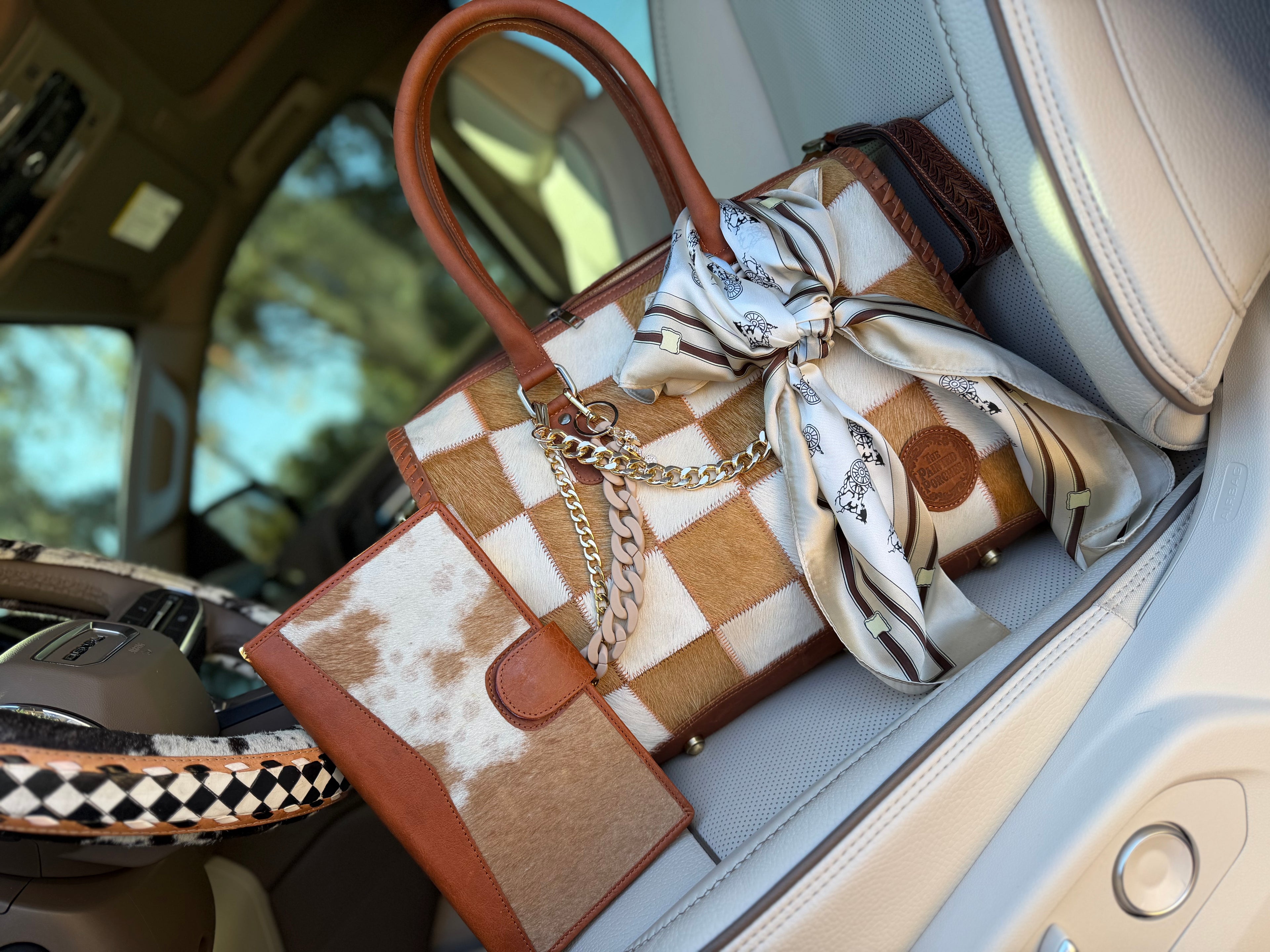 Set *The "Loretta" patchwork bag - by The Painted Porches