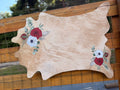 Floral printed calf hide (includes engraving) 36-39”