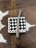 Checker Wristlet Wallet