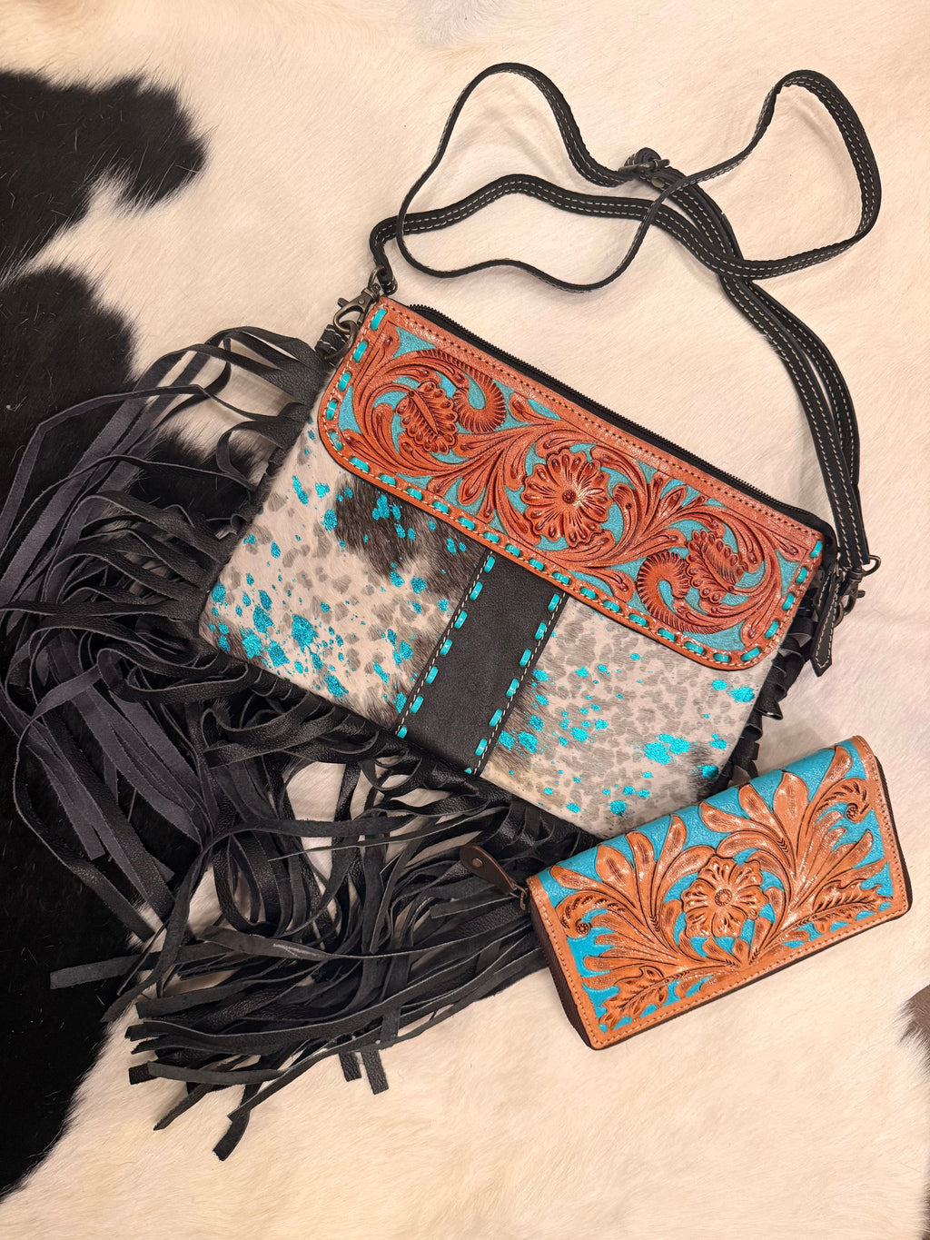 Purse and wallet set