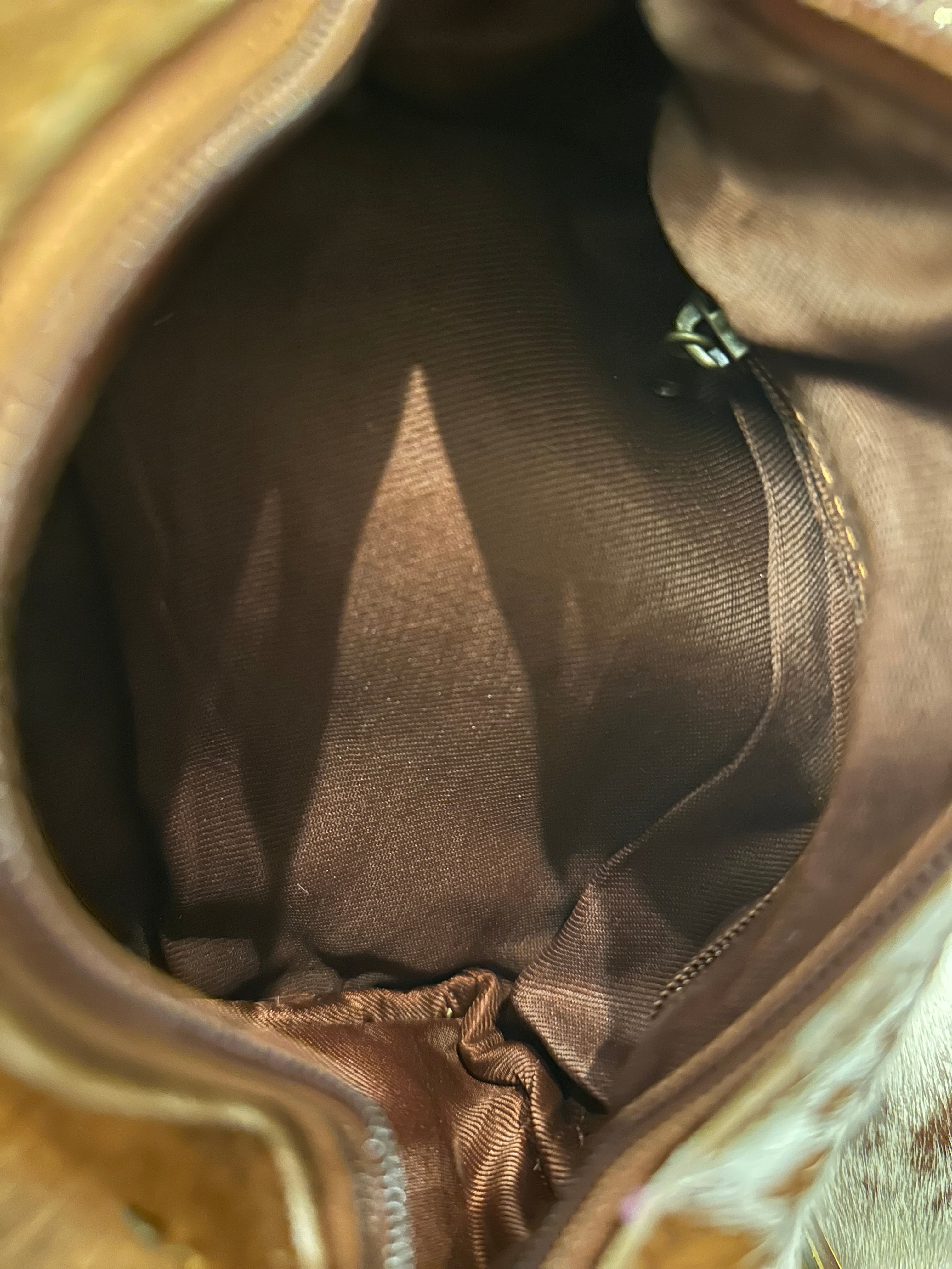 Cowhide makeup bags