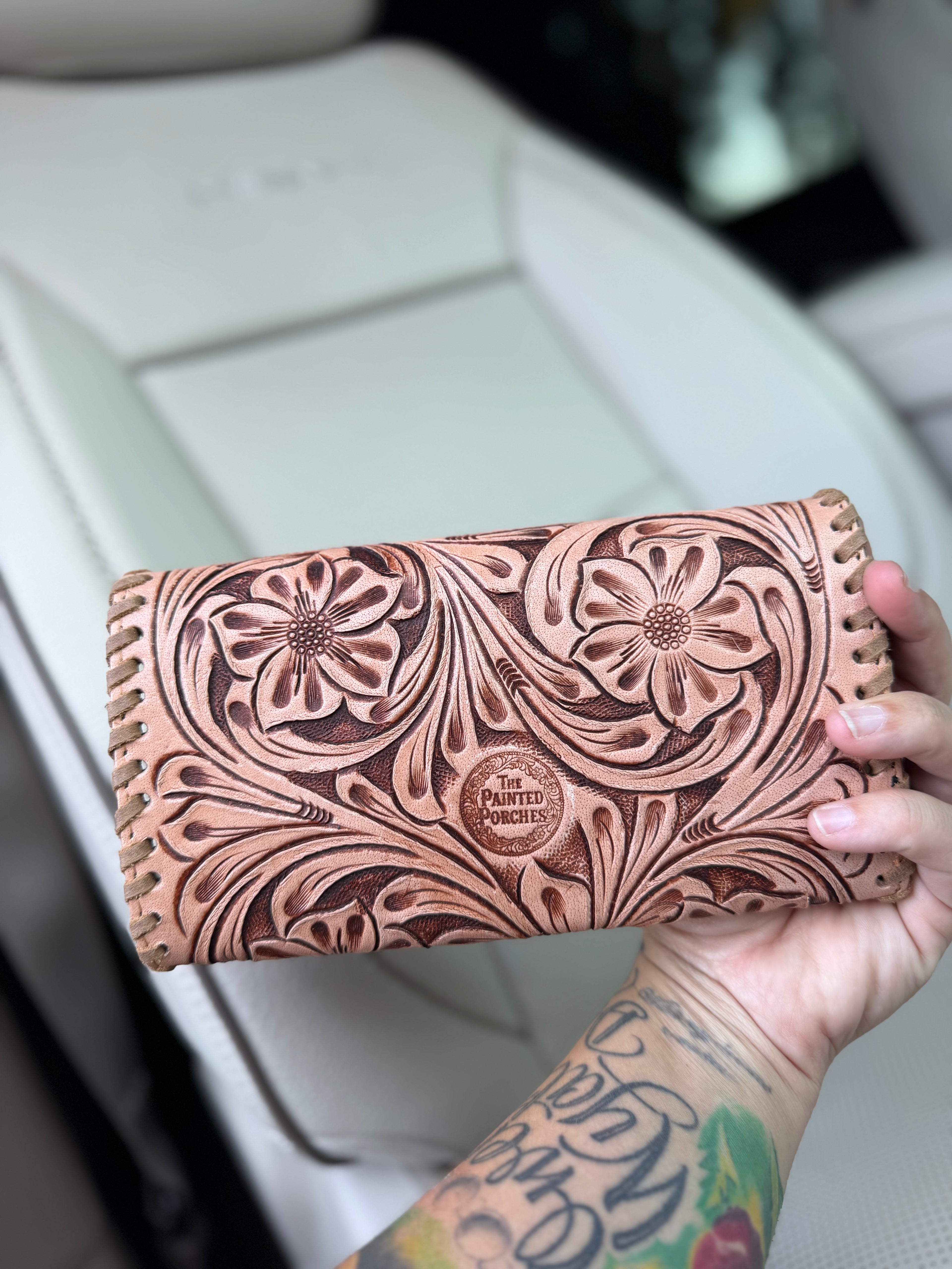 Lucky Lady Tooled Wallet