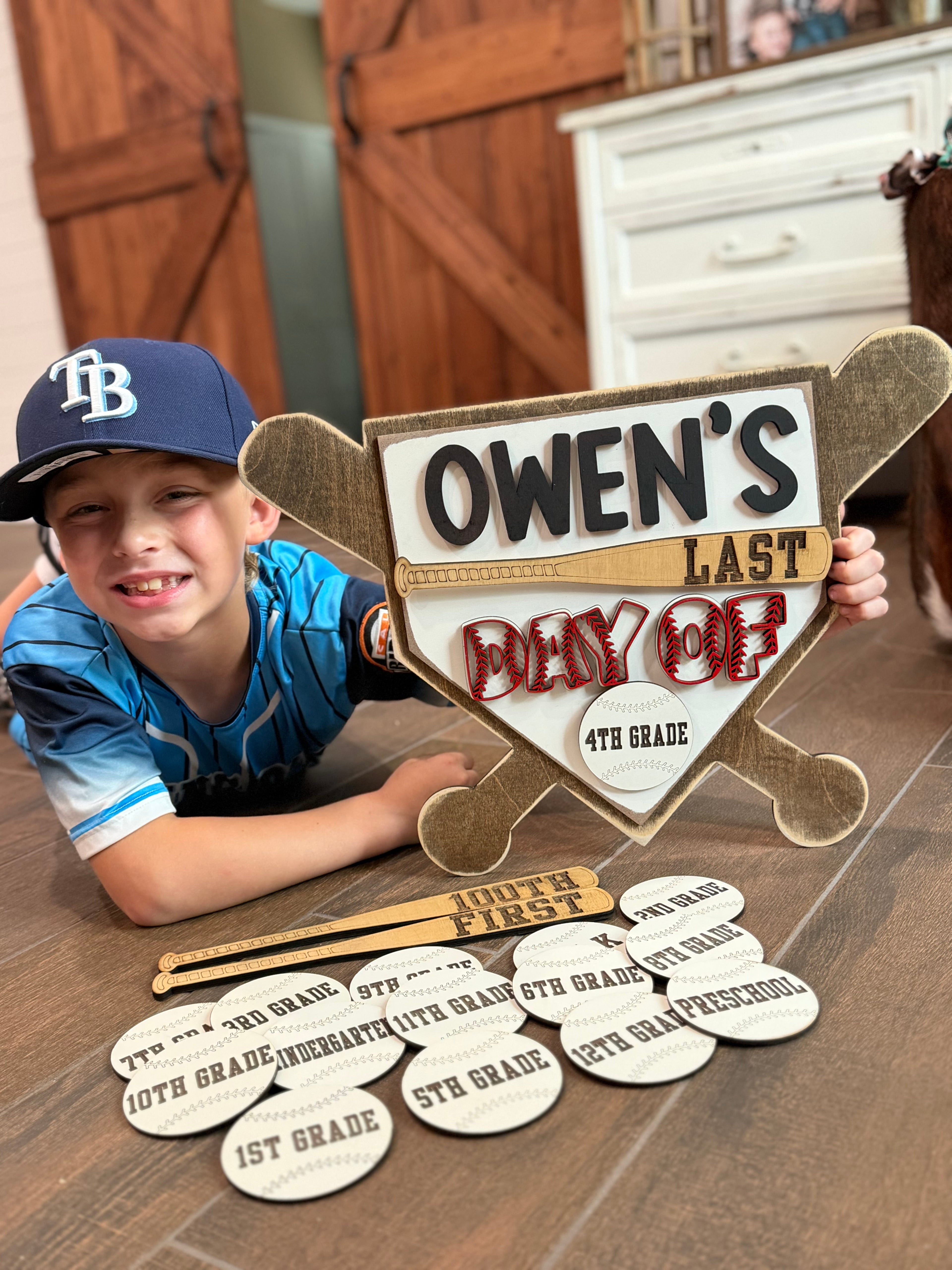 Baseball school sign