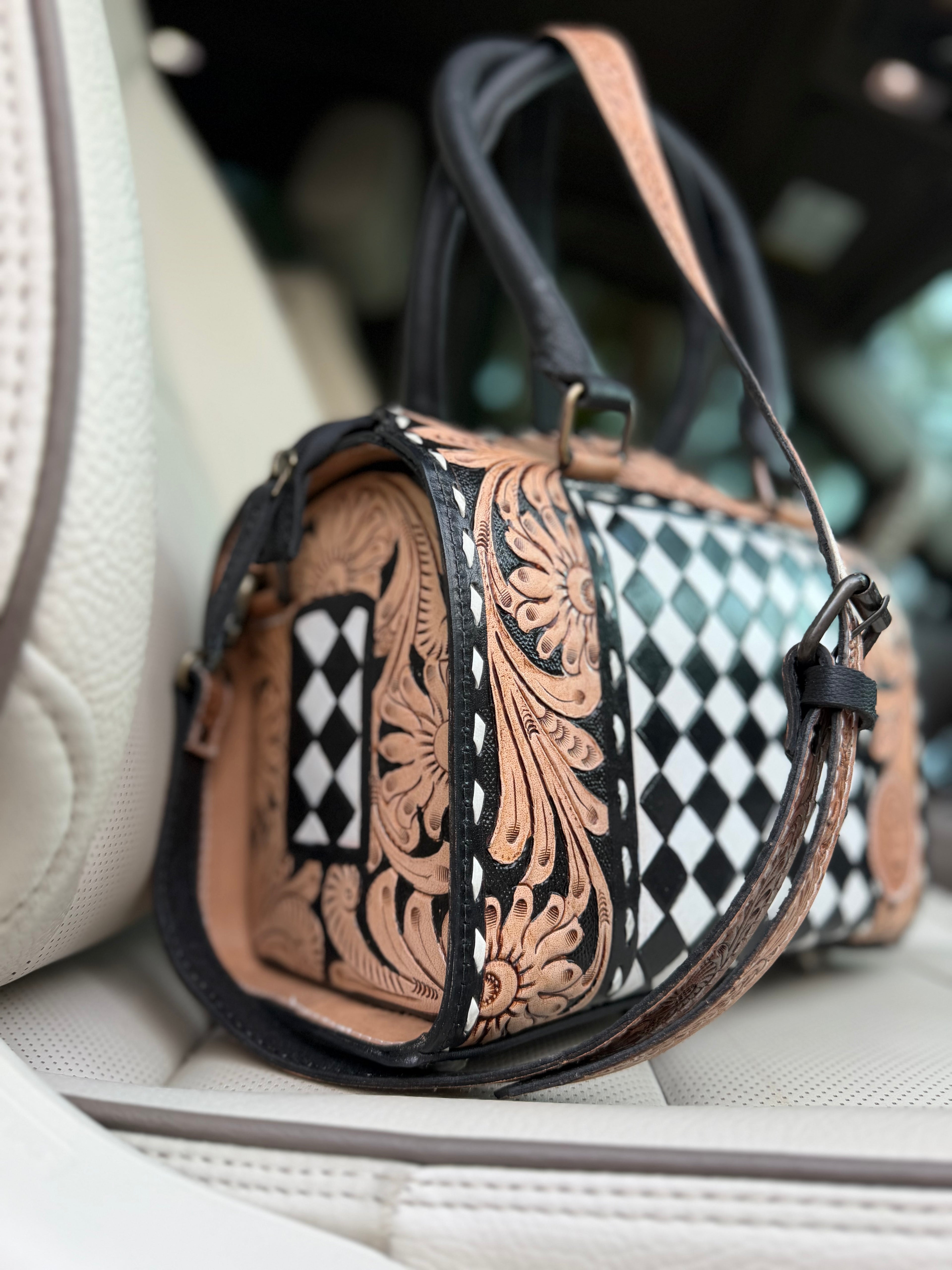 “The Outlaw Luxe” tooled leather speedy (M)