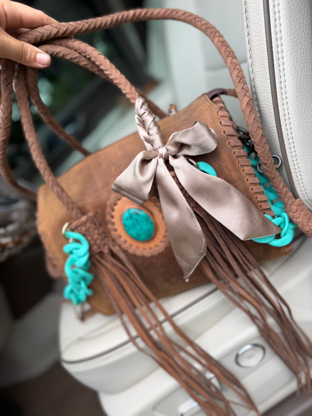 Brown leather speedy medium/large by the Painted Porches
