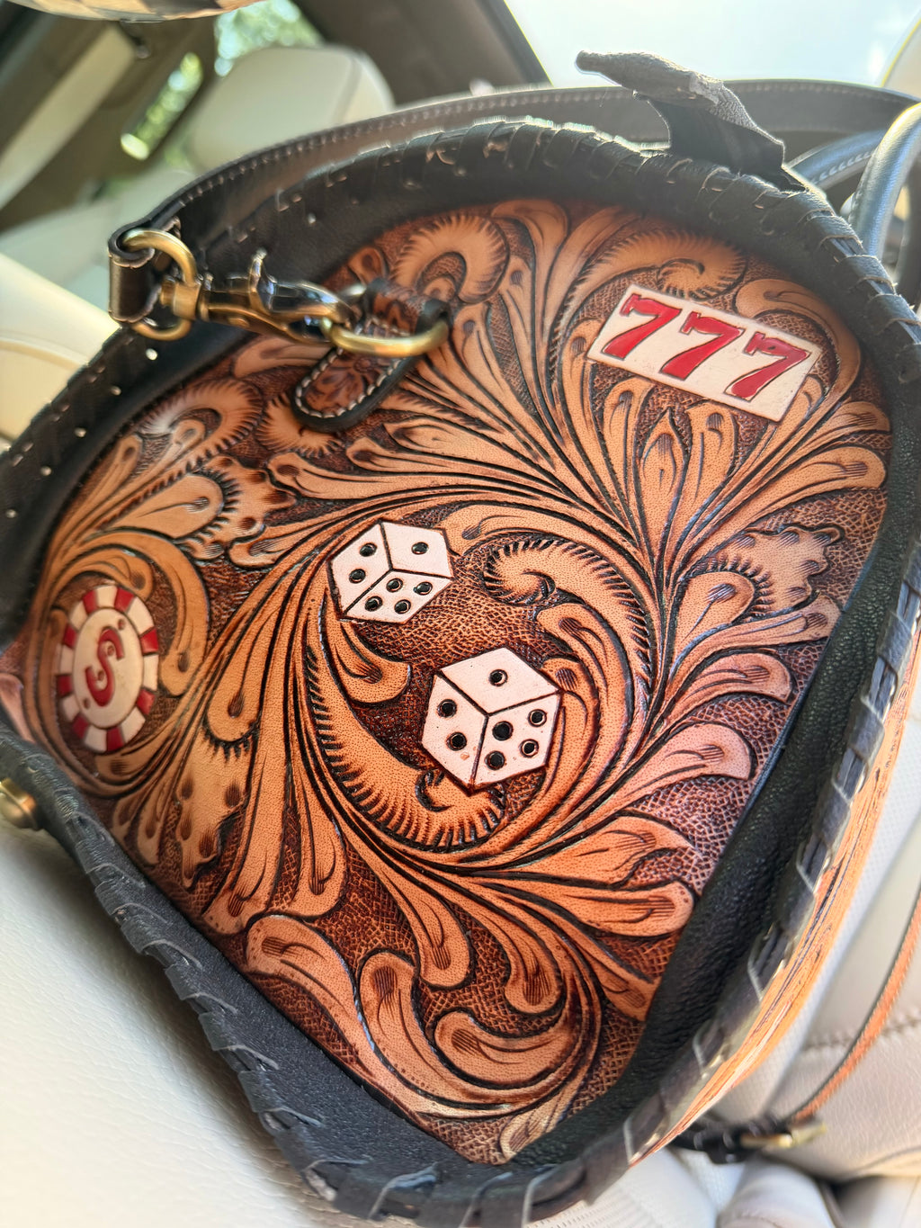 "The Gambler" speedy bag large - by the Painted Porches