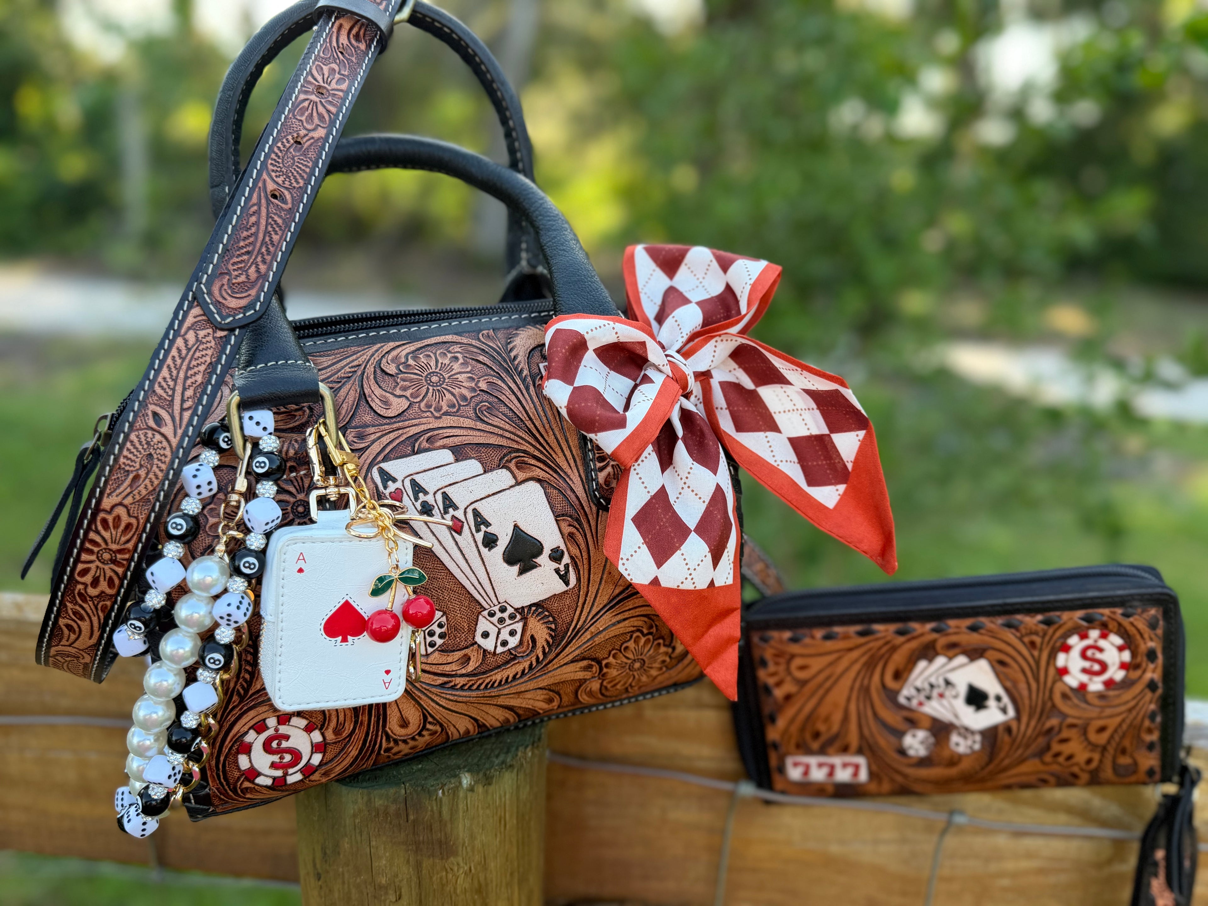 "The Gambler set" speedy bag small by the Painted Porches (Copy)