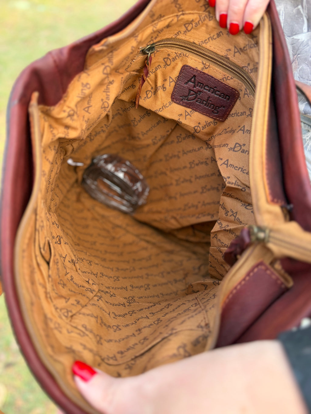 leather purse