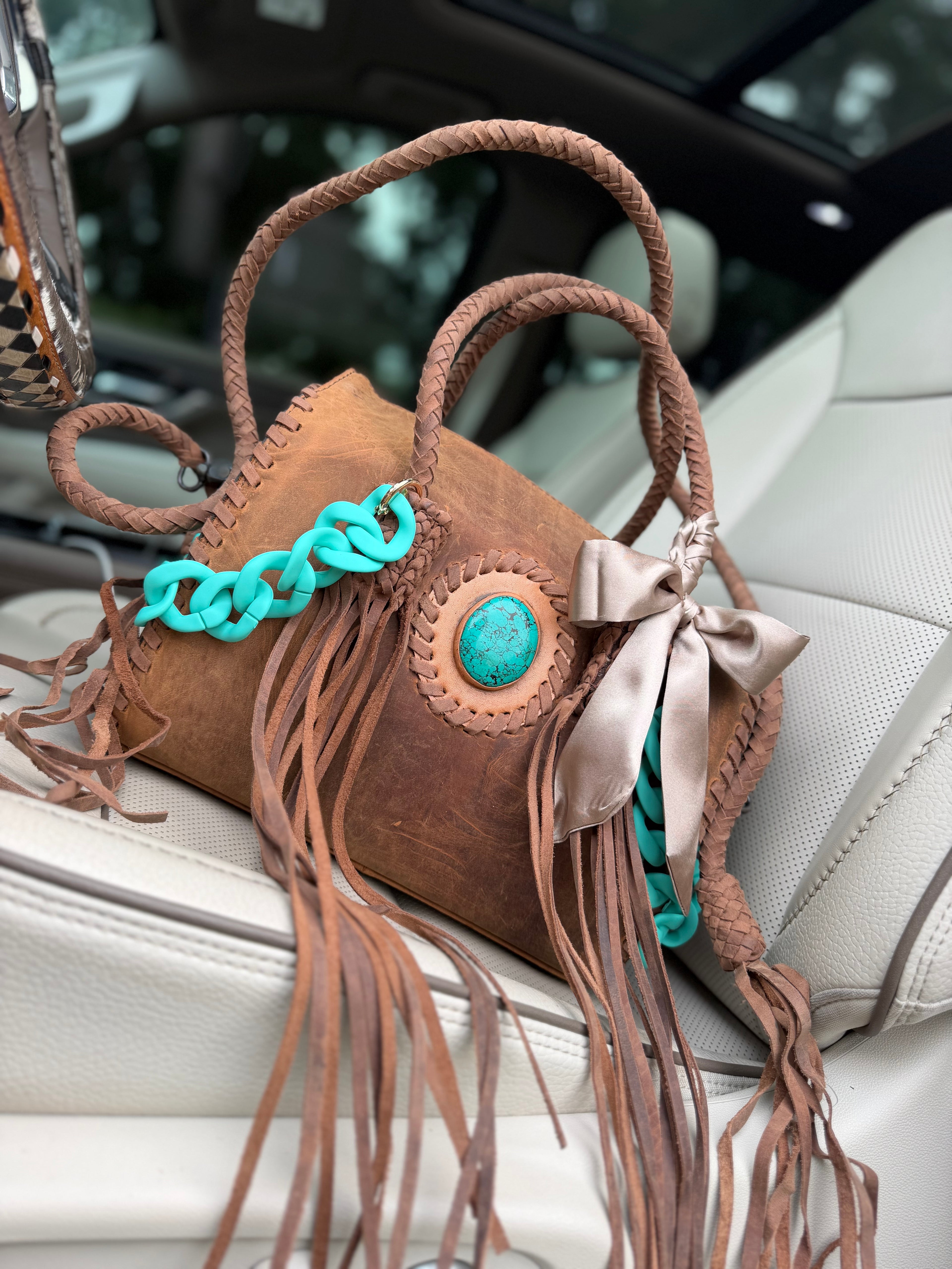 Brown leather speedy medium/large by the Painted Porches