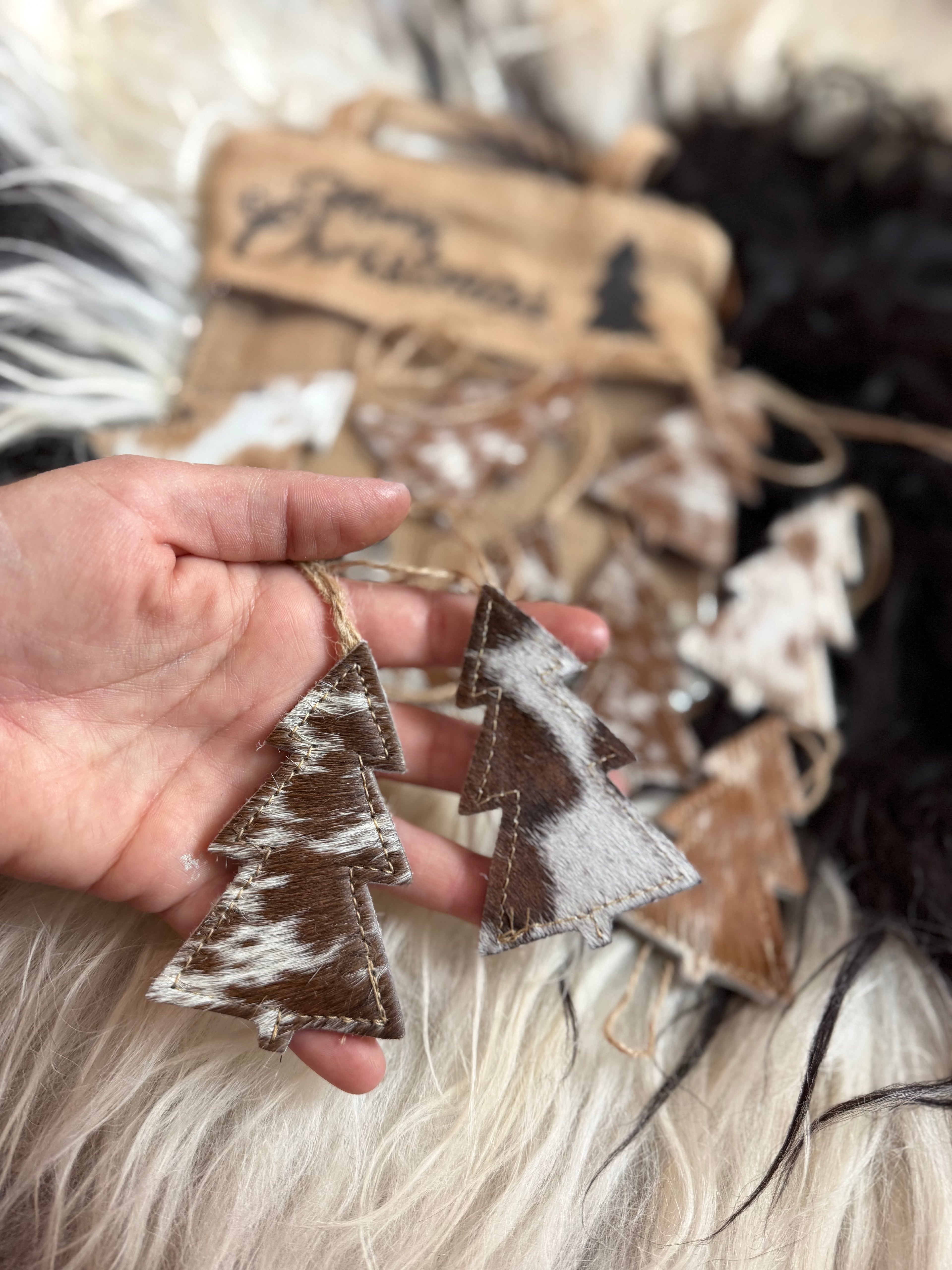 Ornament cowhide bundle set of 10!