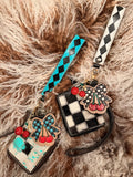 Wristlet-keychain-wallet combo