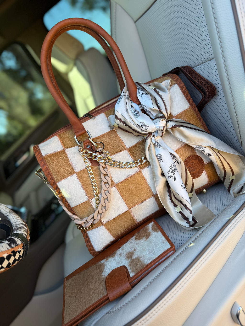 Set *The "Loretta" patchwork bag - by The Painted Porches