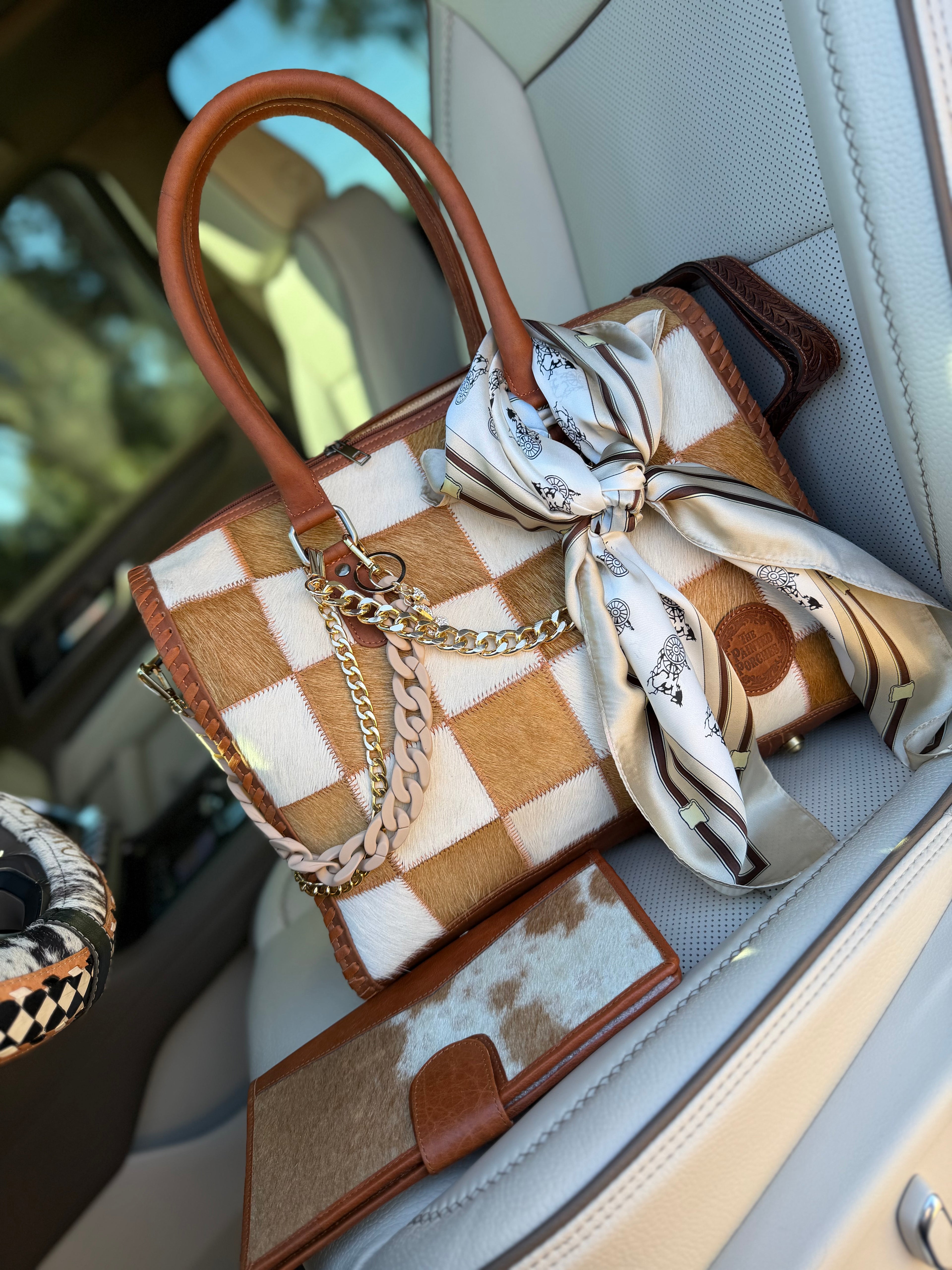 Set *The "Loretta" patchwork bag - by The Painted Porches