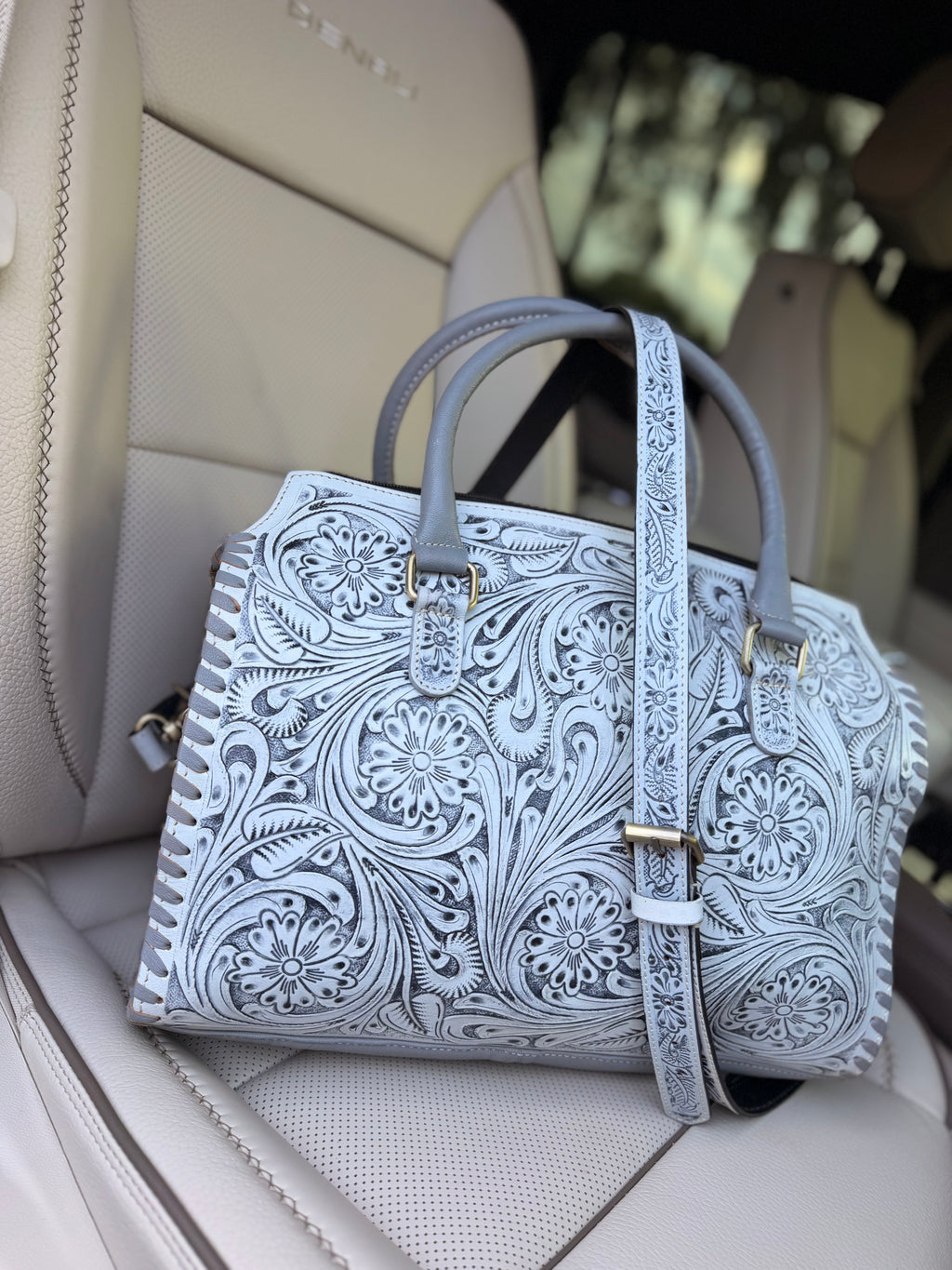 Grey slate speedy bag large