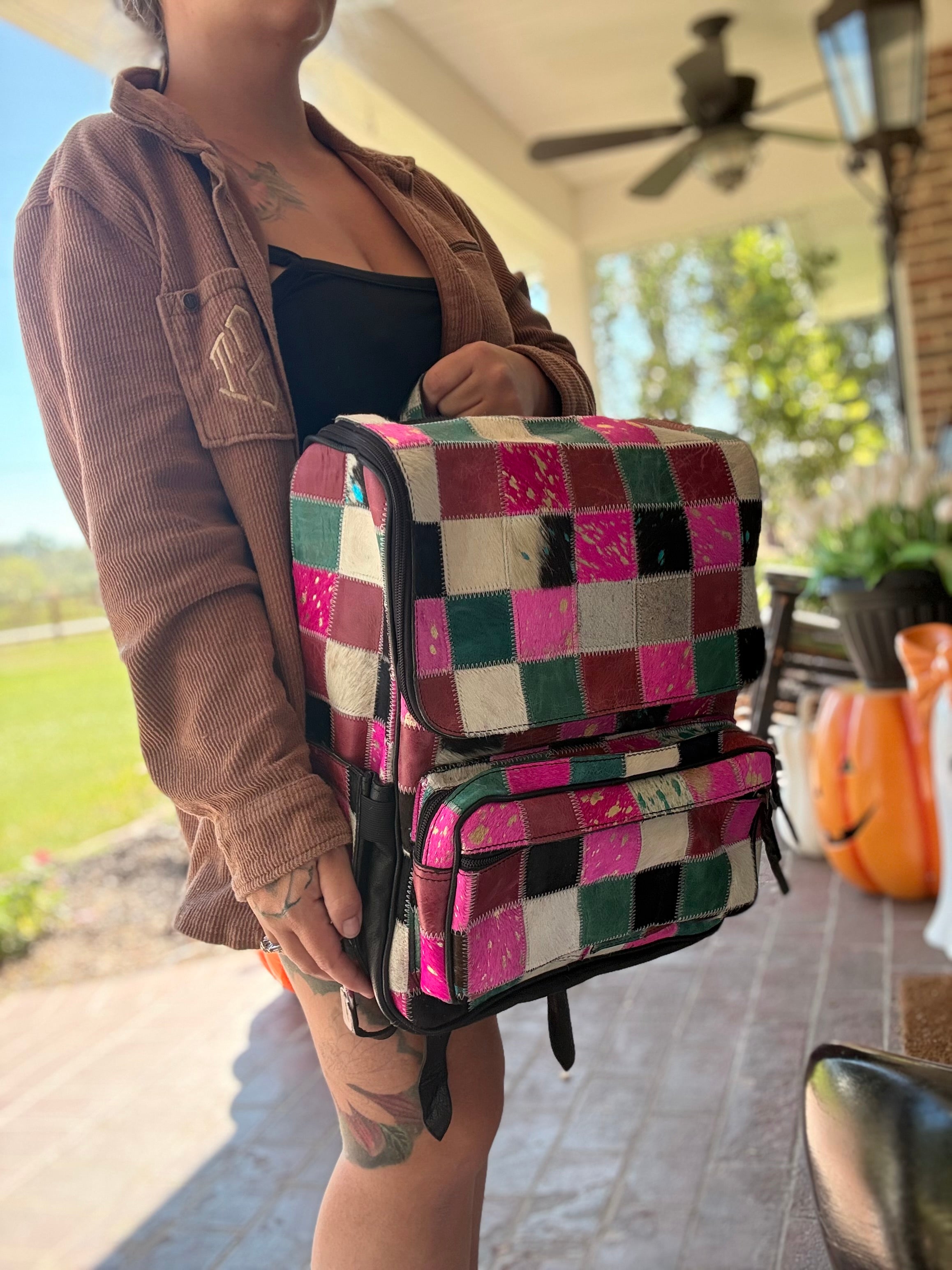 Patchwork bookbag