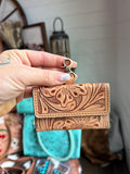 Card holder tooled leather