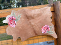 Floral printed calf hide (includes engraving)36”-39”