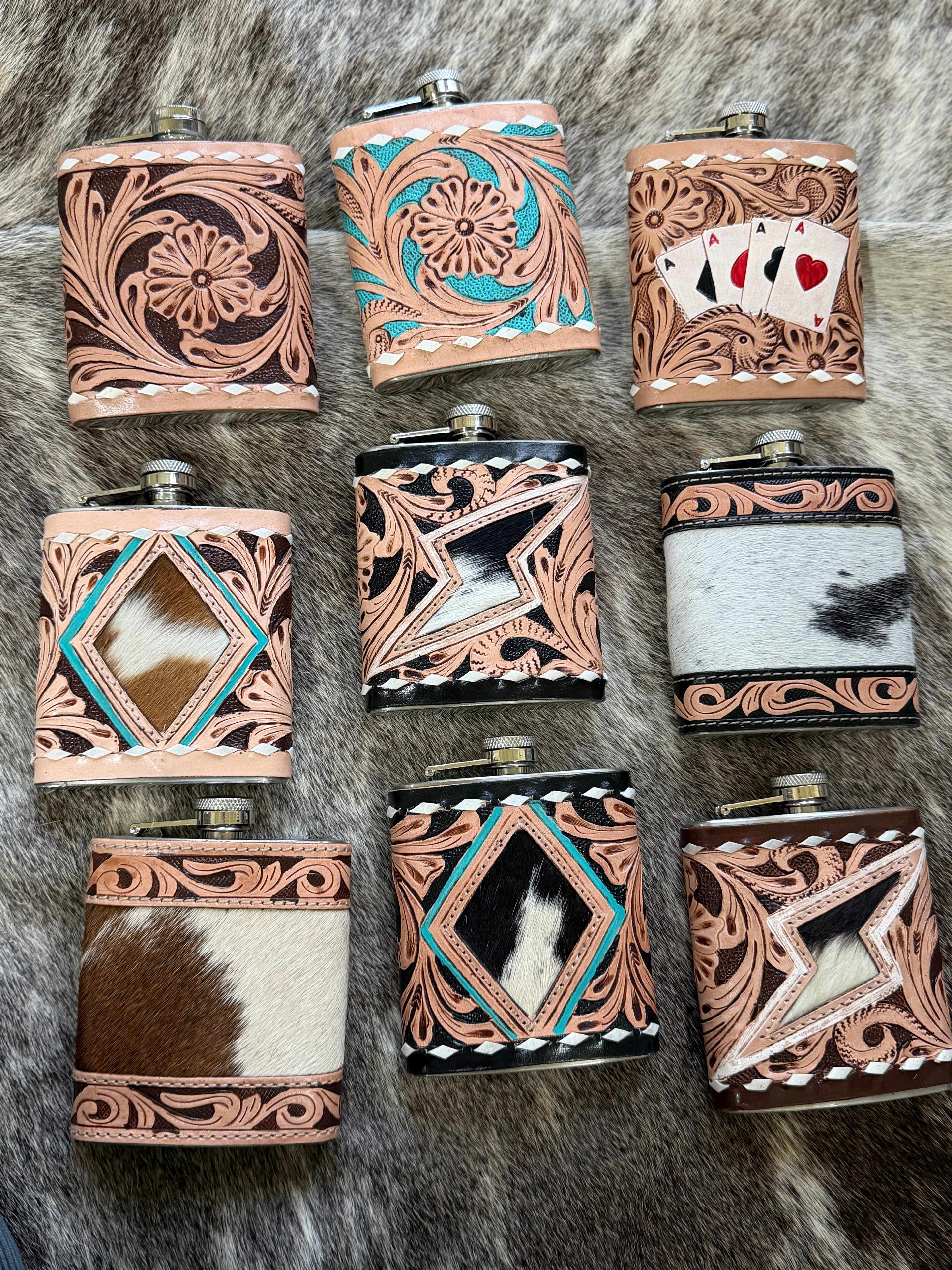 Flask tooled designs 7oz