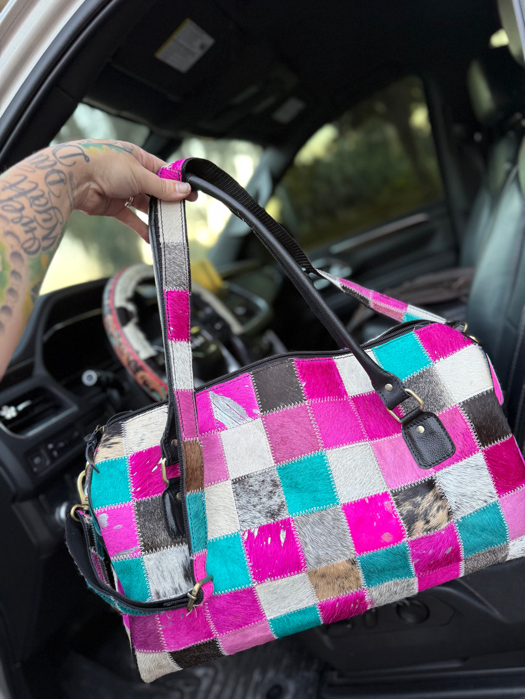 Patchwork Duffle sale