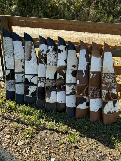 Cowhide leather rifle case