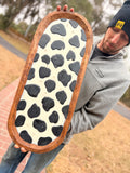 long oval cow candle