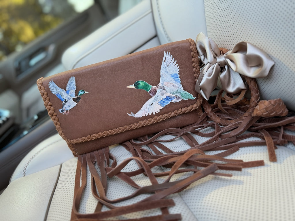Mallard crossbody with fringe