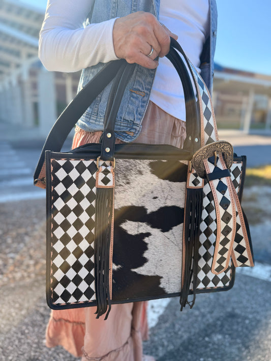 Checker Tote bag