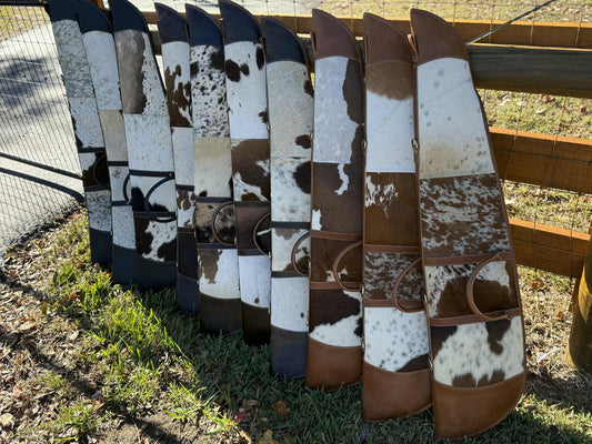 Cowhide leather rifle case