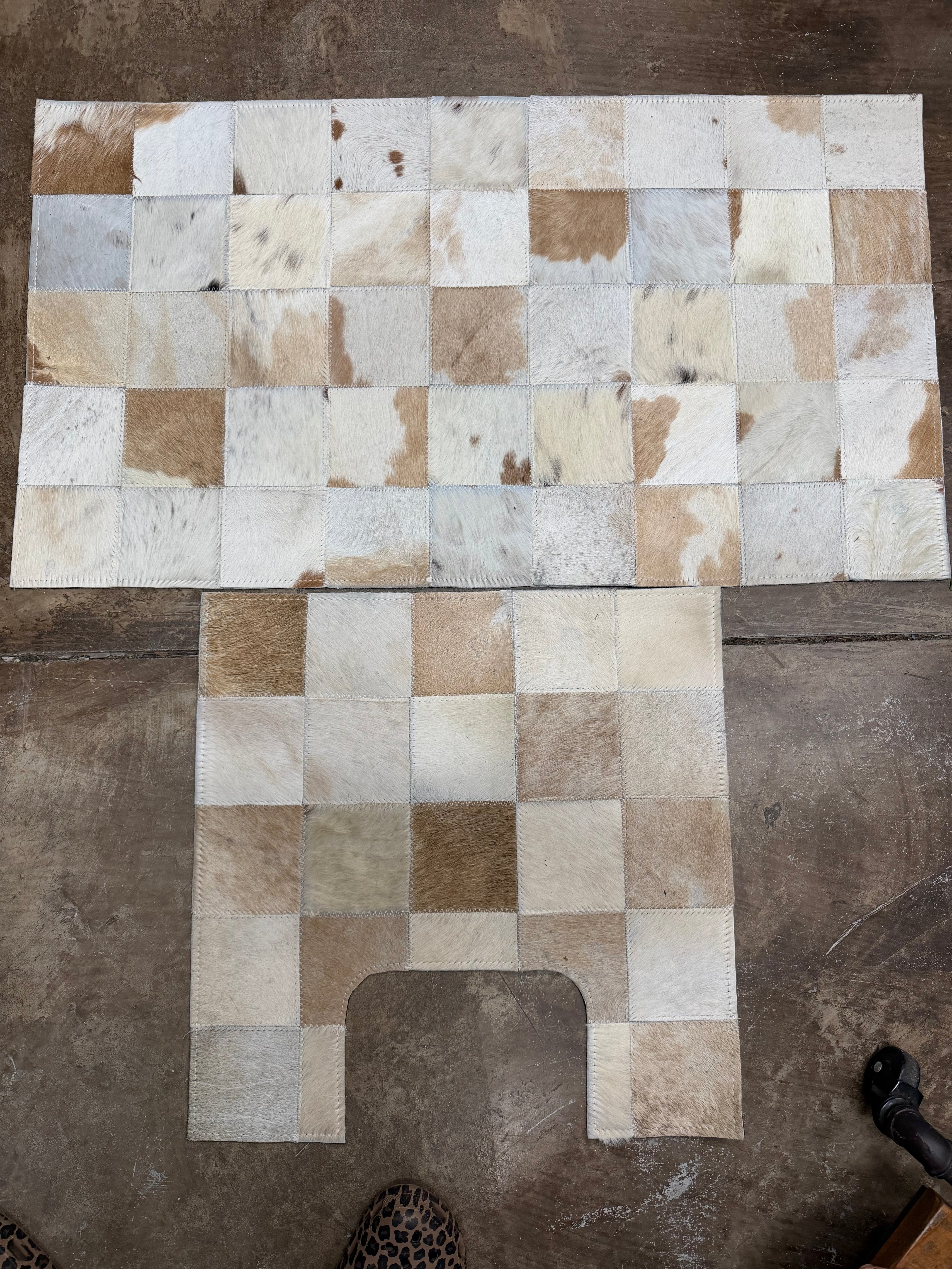 Bathroom set Long rug 20”x30” smaller 19.5”x20”