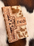Tan Tooled wallet