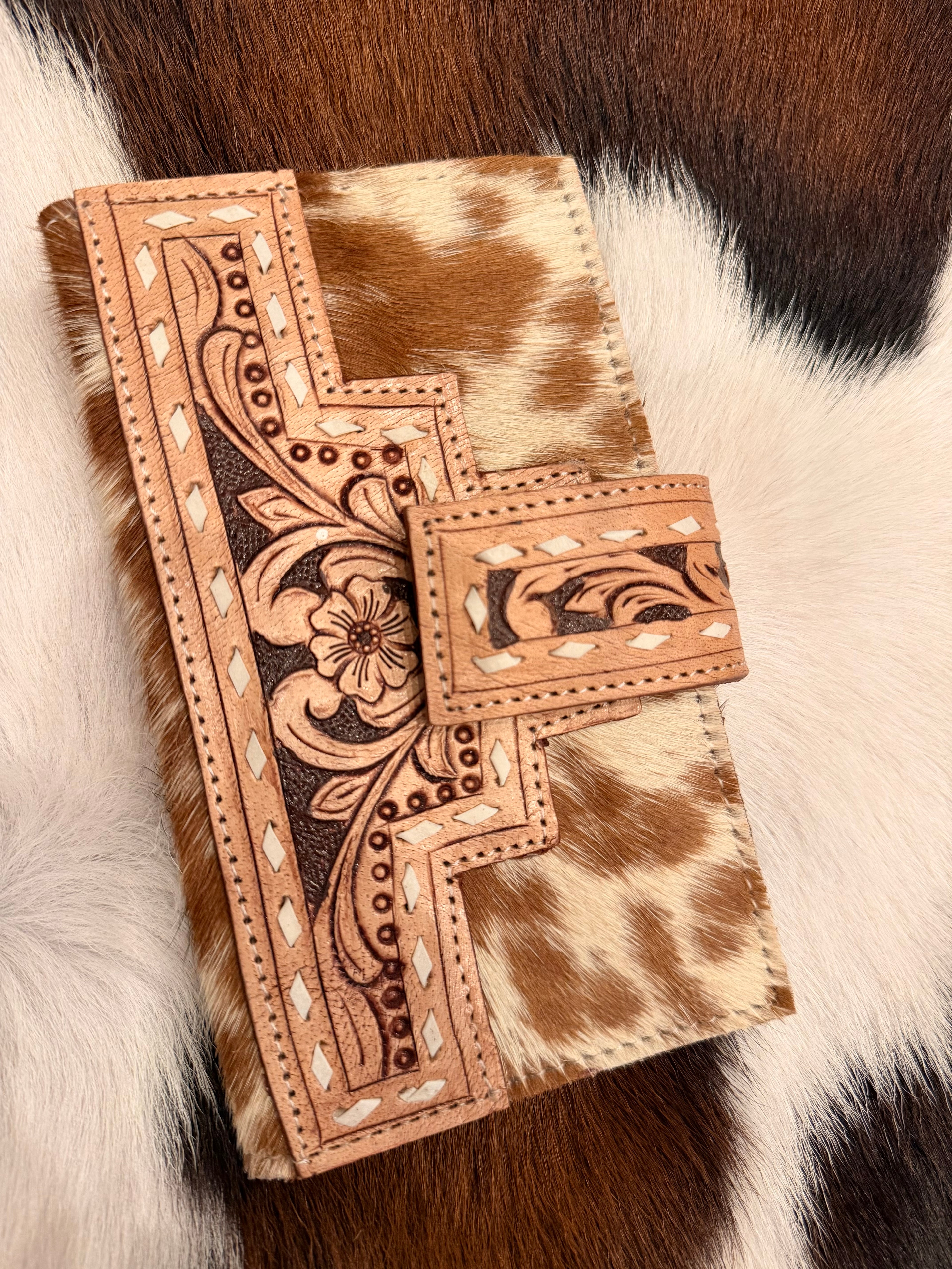 Tan Tooled wallet