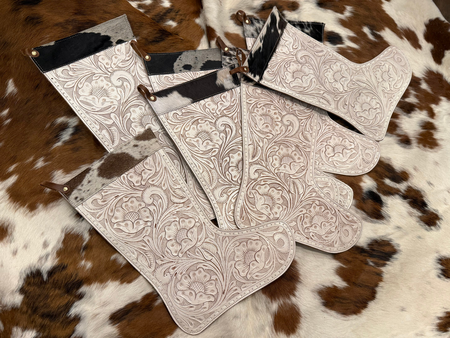 SALE Tooled leather stocking 20” quick sale - NO engraving