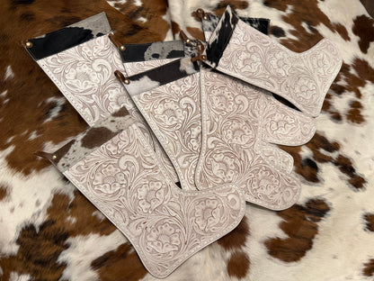 SALE Tooled leather stocking 20” quick sale - NO engraving