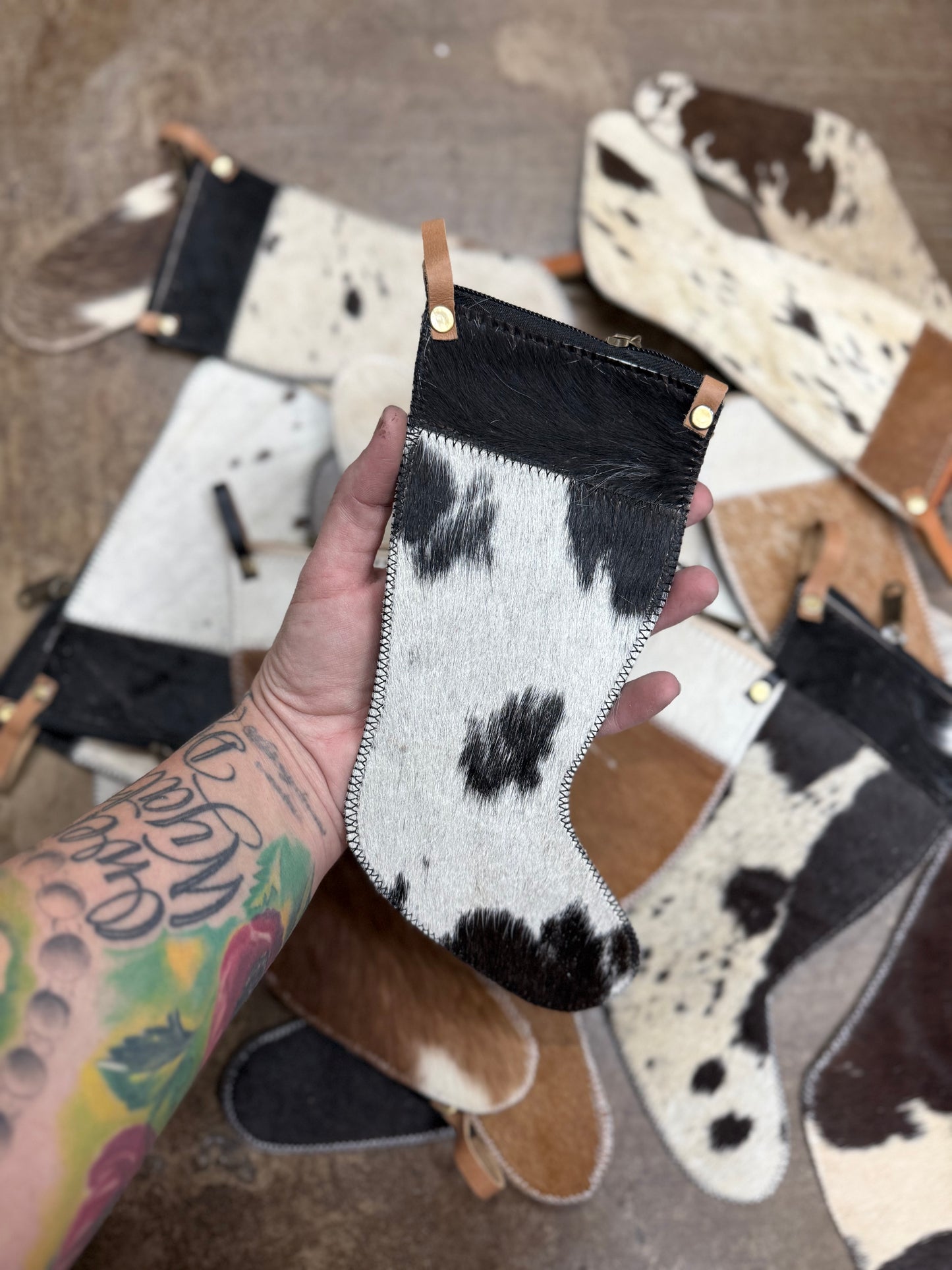 HALF OFF! Price as marked- mini stockings with zipper!