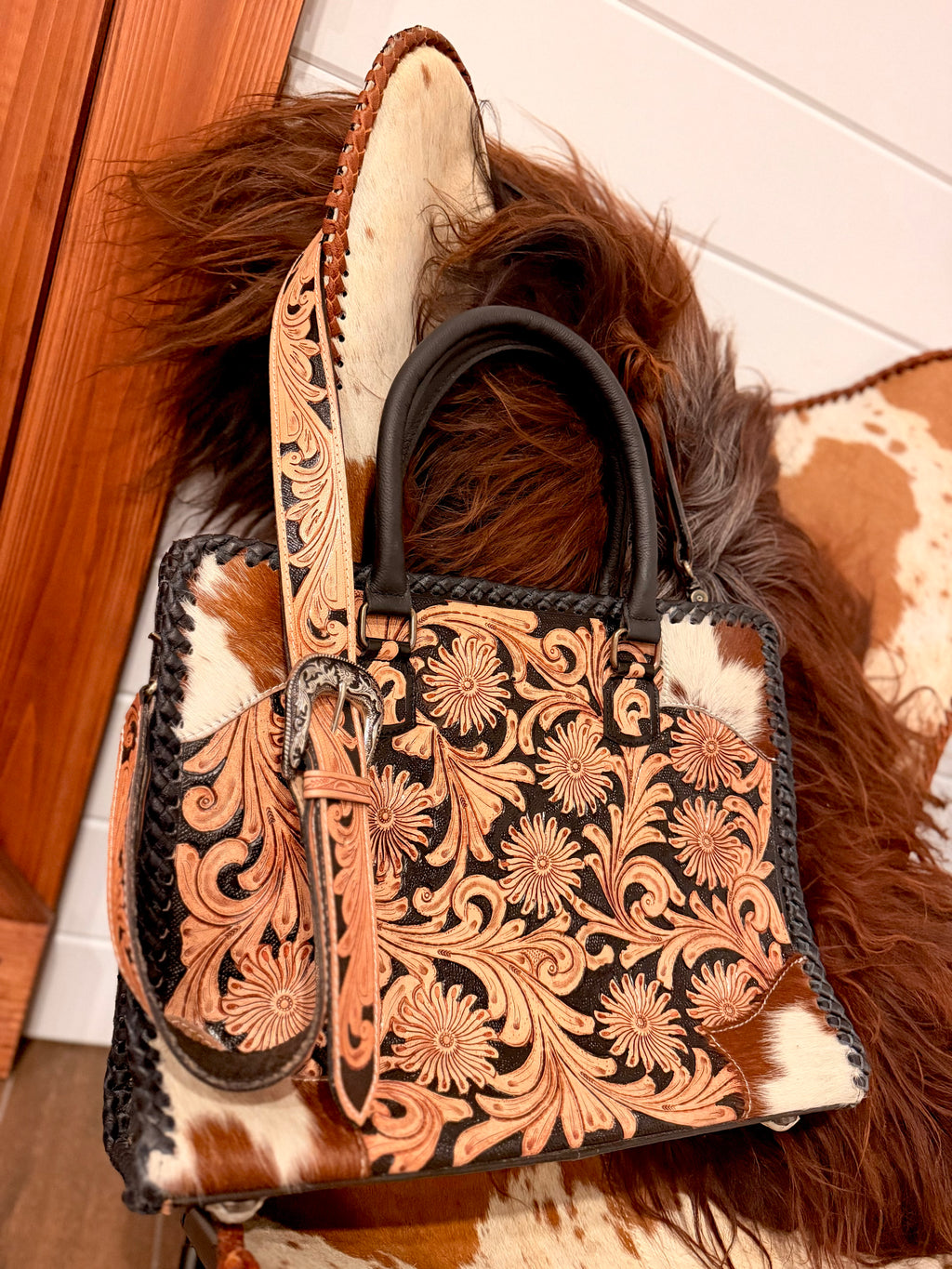 The Shania Tote - tooled leather / by The Painted Porches