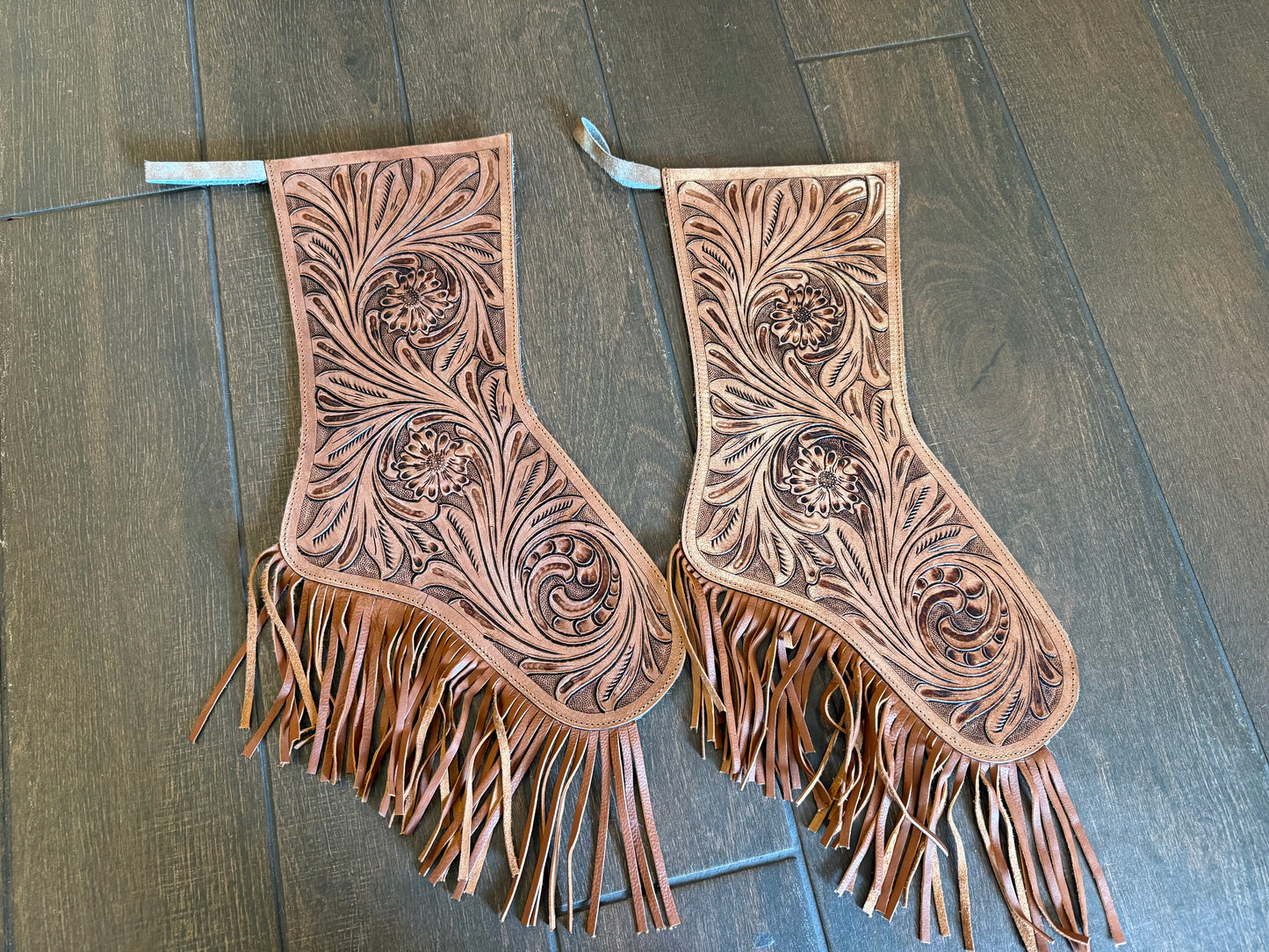 Reversible cowhide stockings