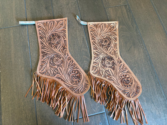 Reversible cowhide stockings