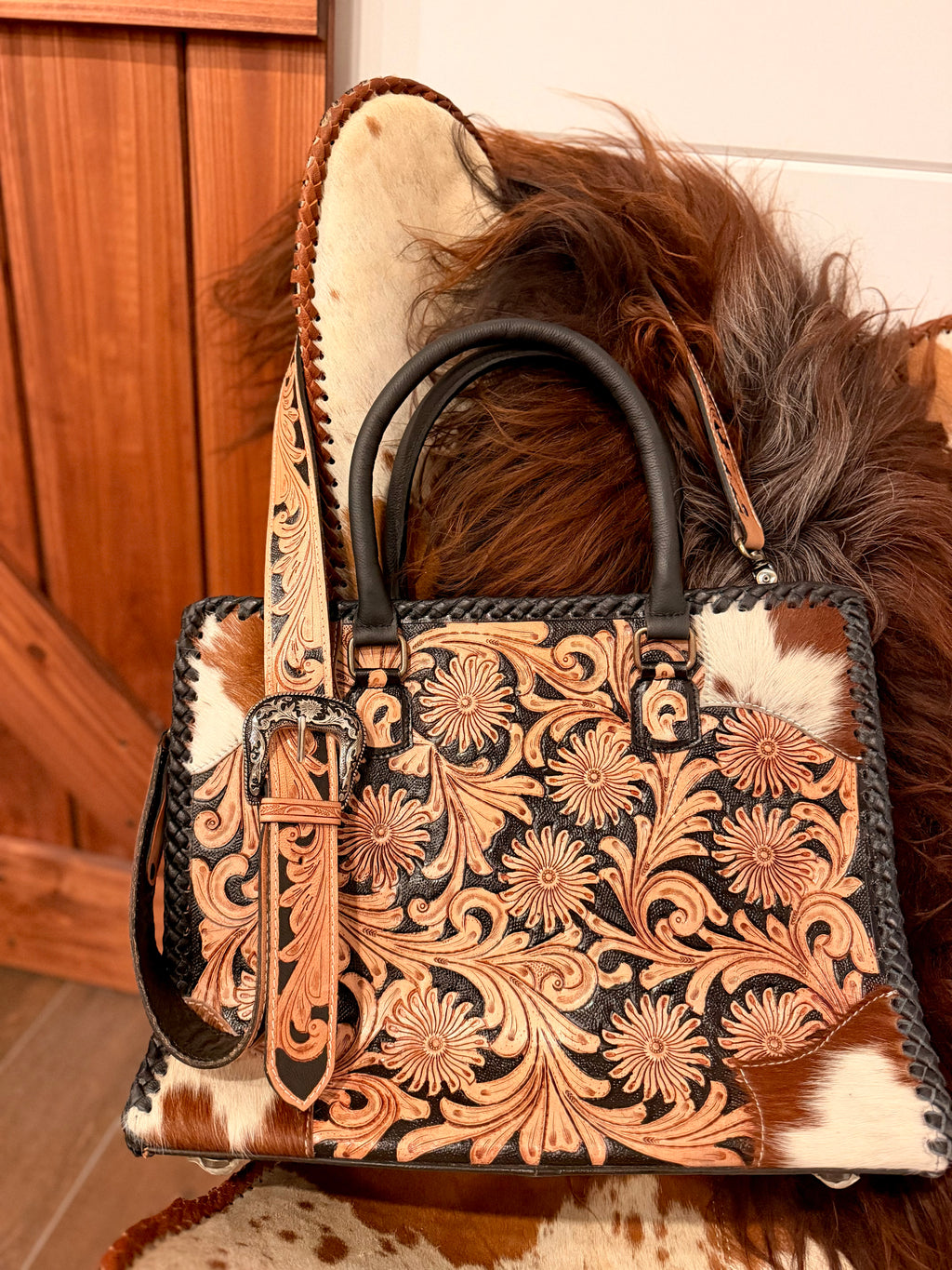 The Shania Tote - tooled leather / by The Painted Porches