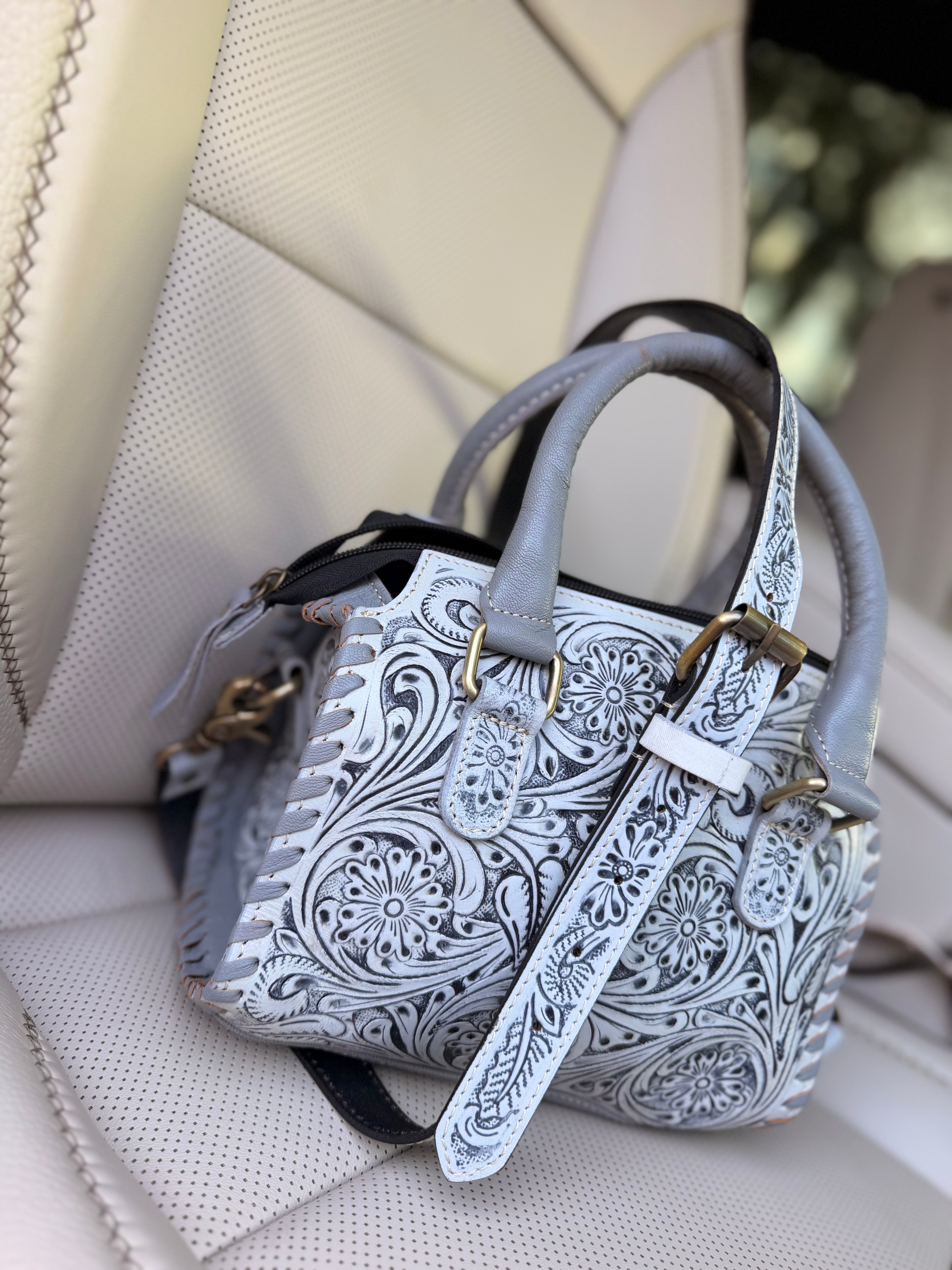 Grey slate speedy bag small