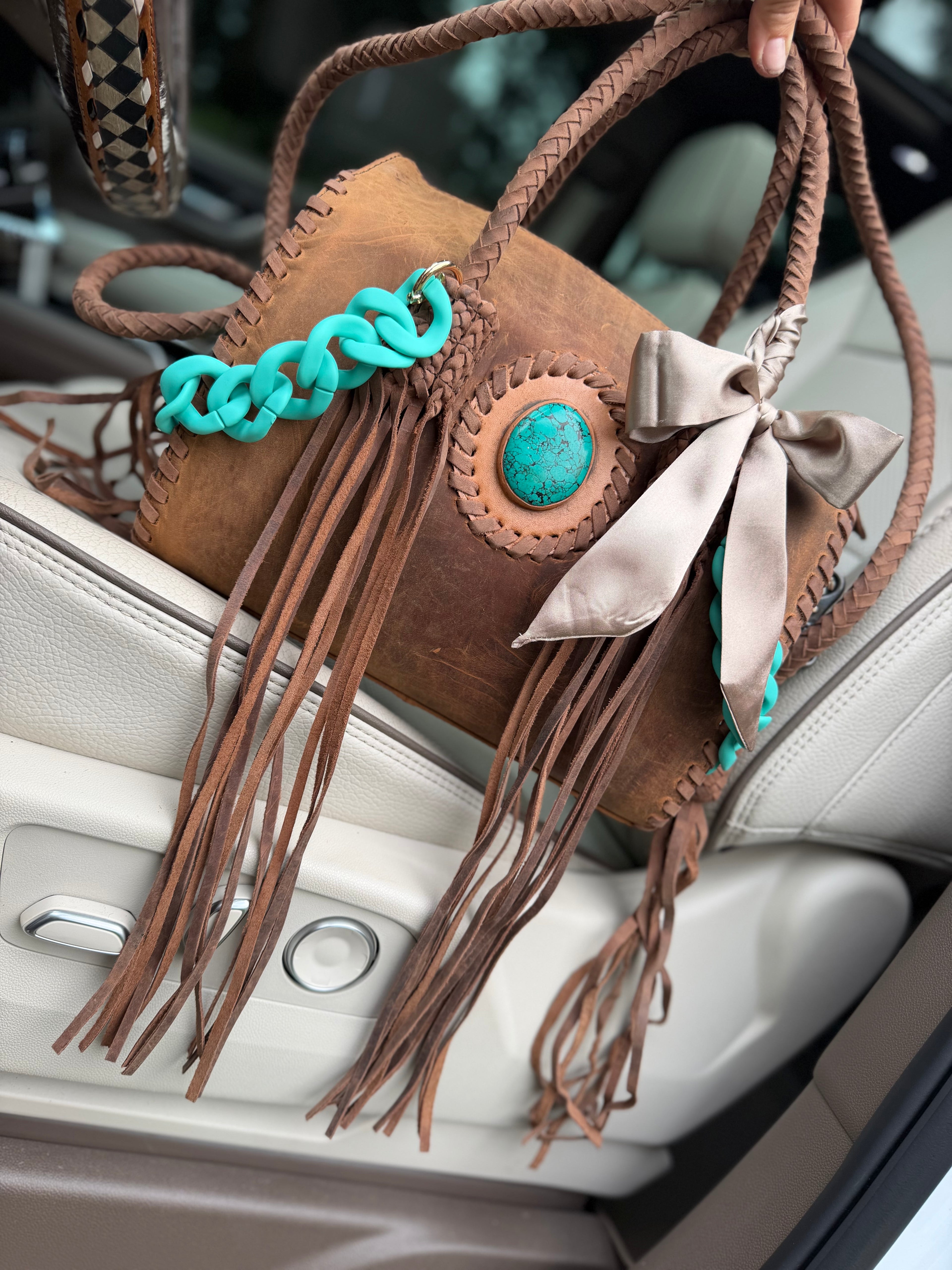 Brown leather speedy medium/large by the Painted Porches