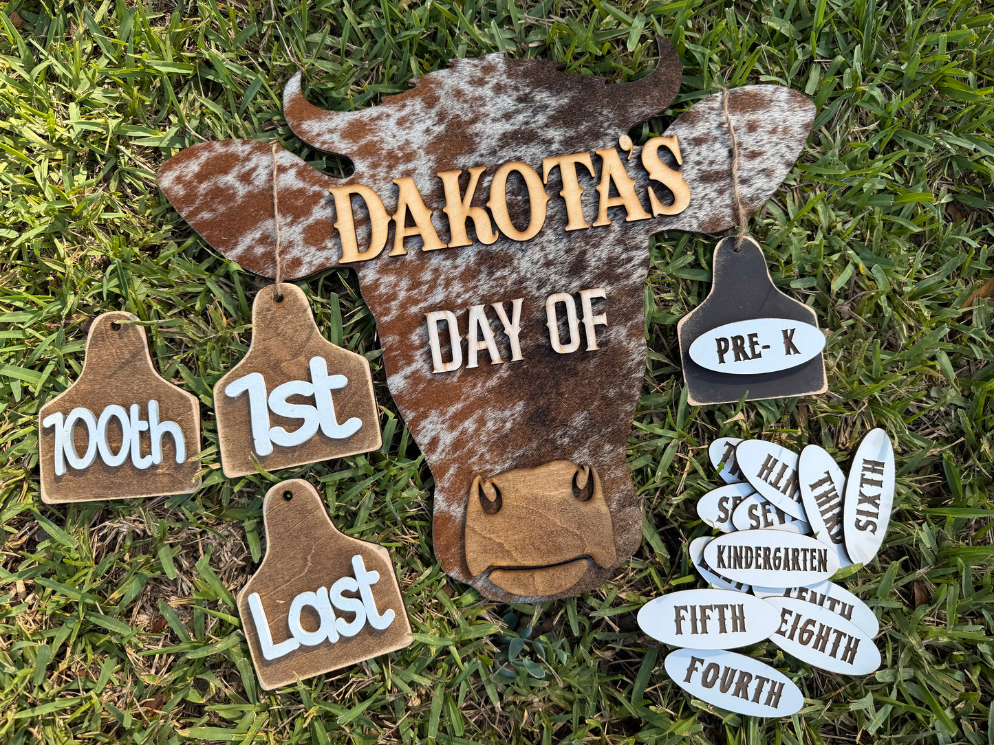 18” cowhide interchangeable sign