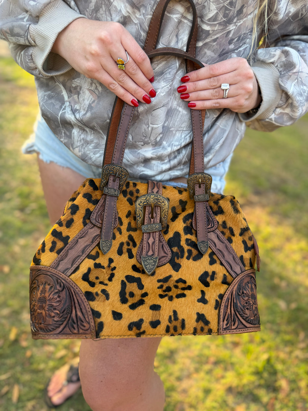 Cheetah purse