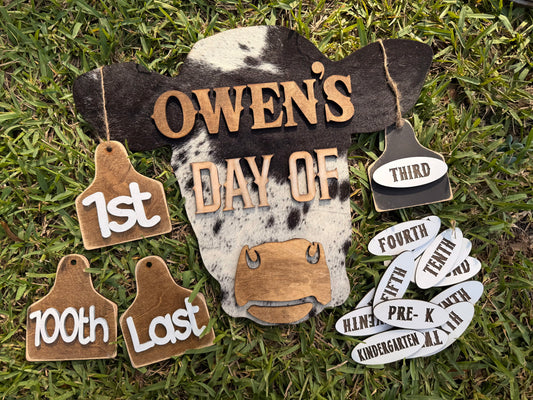 18” cowhide changeable sign